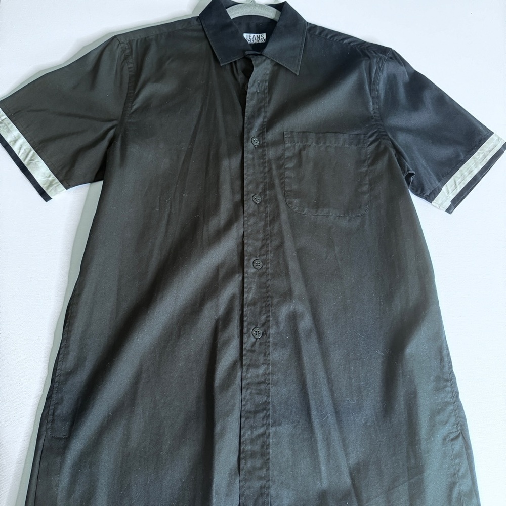 Vintage 30+ Year old Iceberg Black Button Down Shirt. Wore once. Medium